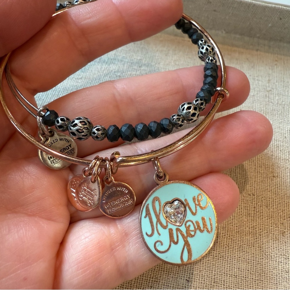 Alex & Ani Elegant Gold and Silver Charm Bracelets